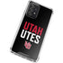 University of Utah Interlocking U Galaxy A72 5G Clear Case